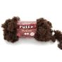 Suklaanruskea Tarvikepaketti: Puffy FurLove -torkkupeitto, Suklaanruskea