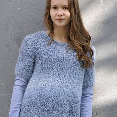 Neuleohje neulottu Mohairpusero