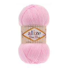 Alize Baby Best akryylilanka. Kuvassa vaaleanpunainen kerä.