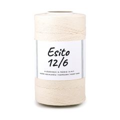 Esite 12/6 varppi-kalalanka, 6-säikeinen, 01 luonnonvalkoinen, 500 g kerällä