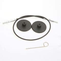 KnitPro utbytbar kabel till ändstickor, svart
