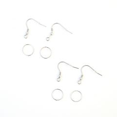 Earring hooks, 2 pairs
