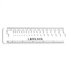 Lankava knitting needle gauge, plastic