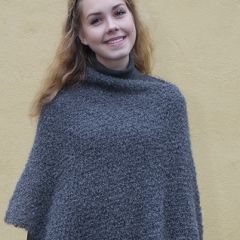 Neuleohje neulottu Lenkkimohairponcho