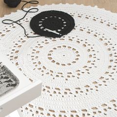 Crochet pattern crocheted rug Aura