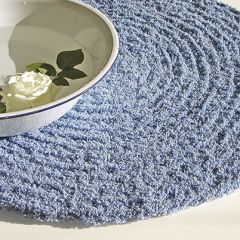 crochet rug step on