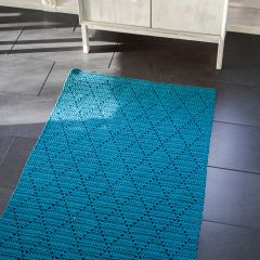 Virkkausohje virkattu matto Salmiakkiruutu
