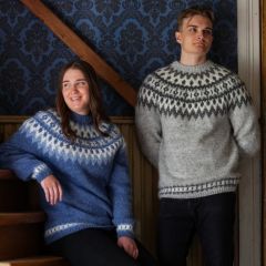 Unisex mallinen Kastelli-villapaita, suunnittelija Védís Jónsdóttir.