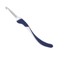 addiSwing Maxi ergonominen virkkuukoukku. Koukkuosa on valmistettu anodisoidusta alumiinista ja varsi on muovia. Virkkuukoukun kärki on entistä terävämpi, joka helpottaa virkkaamista. 