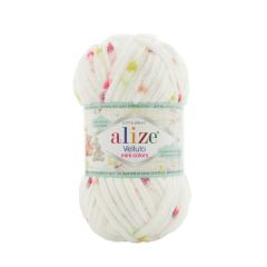 Alize Velluto Mini Colors 100g, samettisen pehmeä lanka neulontaan ja virkkaukseen