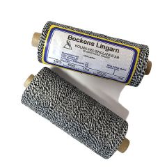 Bockens line linen nel 16/2 black & white
