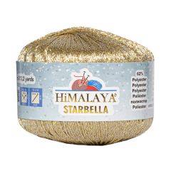 Himalaya Starbella -kimallelanka, 50 g metallinhohtoinen efektilanka