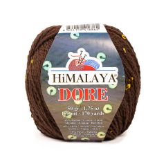Himalaya Dore paljettblandgarn i ett 50 g nystan, med 45 % bomull, 45 % akryl och 10 % paljetter