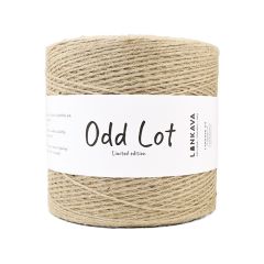 Ohut luonnonvärinen Lankava Odd Lot -juuttilanka, 1kg rullalla.