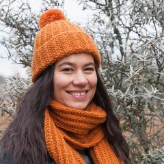 Ohje: Kaneli-pipo ja -huivi, ARKISTOMALLI