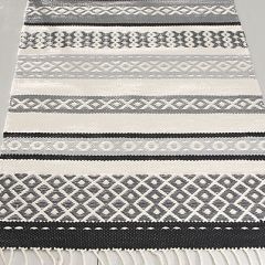 Weaving pattern folk dance rug