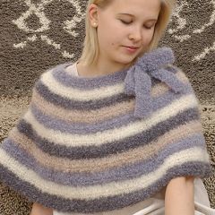 Ohje: Neulottu Huurre-poncho