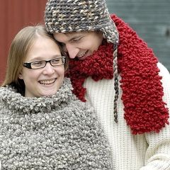 Neuleohje neulottu keeppi ja kaulaliina