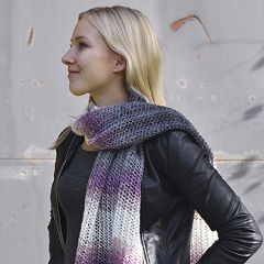 Neuleohje neulottu Verkkohuivi