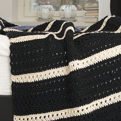 Virkkausohje puikkovirkattu torkkupeitto Sysi