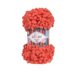 Alize Puffy Fine yarn for finger knitting.