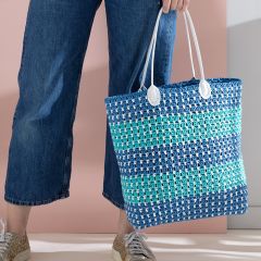 Raffia-kesäkassi, ilmainen ohje.