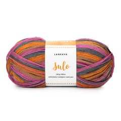 Lankava Sulo ohut sukkalanka 100 g kerällä.