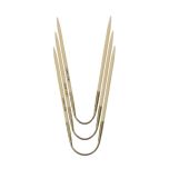 CrasyTrio Short flexibla stickor i bambu i olika storlekar mot ljus bakgrund.