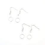 Earring hooks, 2 pairs