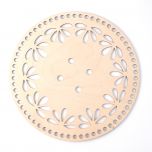 Round plywood basket cover, 27 cm