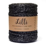 Lankava Lilli-ontelokude kimalteella, kierrätyspuuvillainen ontelokude 1kg rulla. 