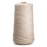 Wool yarn Nm 3/3, on a cone, color beige