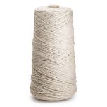 Wool yarn Nm 3/3, on a cone, color greige