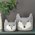 Suloiset eläinkorit virkataan Lankavan kierrätyspuuvillaisista ontelokuteista.