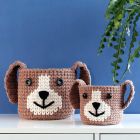 Suloiset eläinkorit virkataan Lankavan kierrätyspuuvillaisista ontelokuteista.