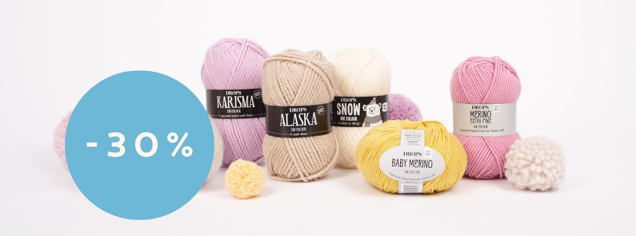 Kaikki DROPS-langat -30 %