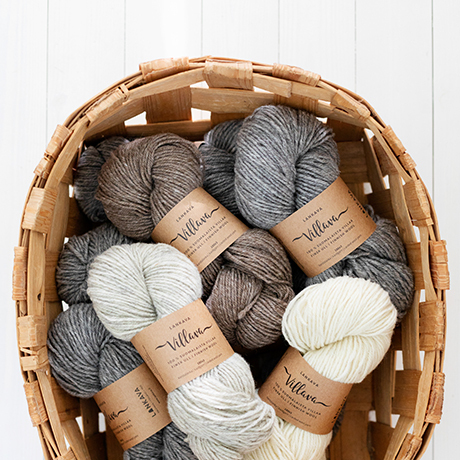 Wool yarns for knitting